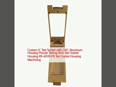 ساکت تست IC سفارشی با محفظه آلومینیوم CNC آزمایش دقیق BGA محفظه سوکت تست KR-42H9-PK محفظه سوکت تست ماشینکاری