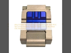 Alloy 0.03MM Test Socket Housing Machining KR-2635-PK IC Test Socket Anodizing Precision OEM Custom 5 Axis Metal CNC Machining
