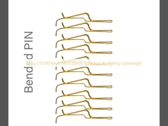 BeCu C17200 خم کردن PIN 0.25mm ضخامت Au Plating سبک وزن