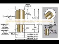 KLS080-001CA Metal Adjustable Pogo Pin Probe Electronic Pogo Test Pins