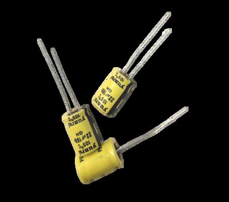 Buen precio Condensador electrolitico de aluminio radial de 22UF 16V con ESR baja y ondulación alta para tamaños personalizados en línea