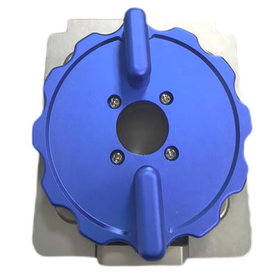 Gray Blue Custom BGA Socket Housing KR-6573-SP Custom CNC Machined Metal Fabrication Services