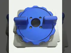 Gray Blue Custom BGA Socket Housing KR-6573-SP Custom CNC Machined Metal Fabrication Services